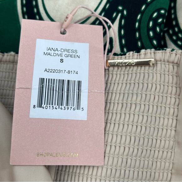 NWT Alexis Iana Dress in Maldive Green Sz S puff dress - Picture 7 of 11